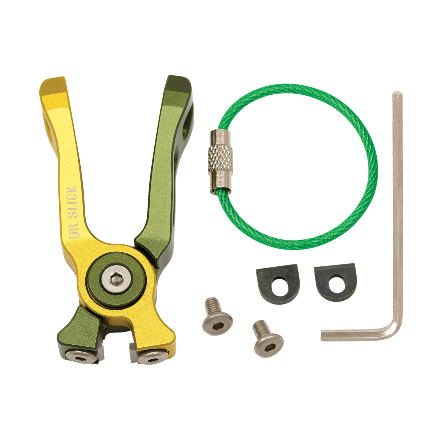 Dr. Slick Cyclone Nipper NATC Gold and Green Aluminum Frame i gruppen Verktyg & Tillbehör / Tänger & Saxar / Linklippare & Saxar hos Fishline (NFD9324-NATC)