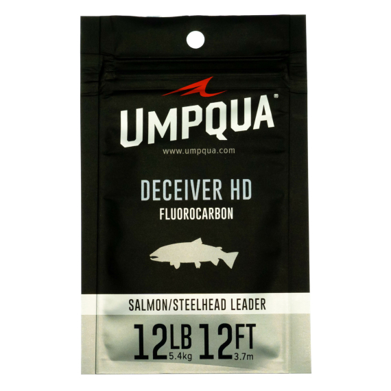 Umpqua Deceiver HD Salmon & Steelhead Fluorocarbon Leader 12ft i gruppen Krok & Småplock / Tafsar & Tafsmaterial / Färdiga Tafsar / Taperade Flugfisketafsar hos Fishline (NFD9392-8lbr)