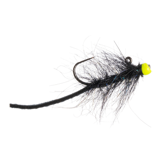 Umpqua Balanced Leather Leech Nano #12 - Black/Chartreuse i gruppen Fiskedrag / Flugor hos Fishline (NFD9629-BC12)