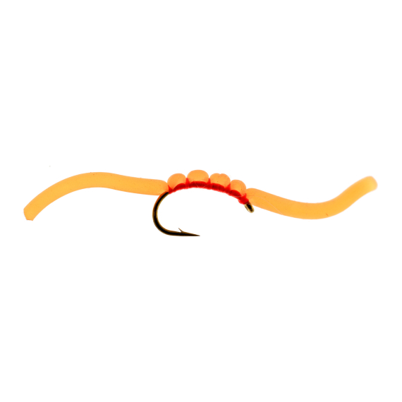 Umpqua Squirmy Wormie - Fluo Orange i gruppen Fiskemetoder / Flugfiske / Flugor hos Fishline (NFD9634-FO10r)