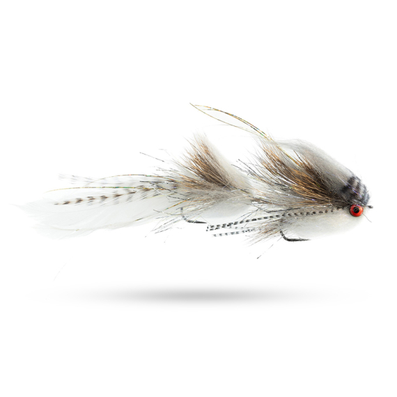 Umpqua Trasher Hurst White #1 x #2 i gruppen Fiskedrag / Flugor / Streamers hos Fishline (NFD9655-WH01X02)