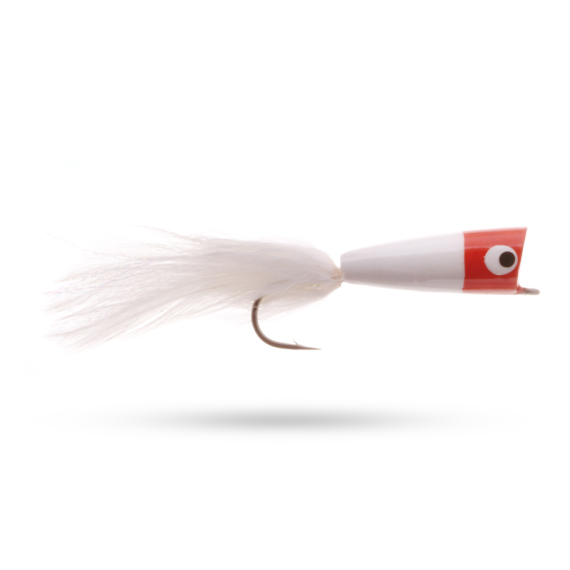 Umpqua Saltwater Popper Red/White #2/0 i gruppen Fiskedrag / Flugor / Saltvattenflugor hos Fishline (NFD9687-REWH20)