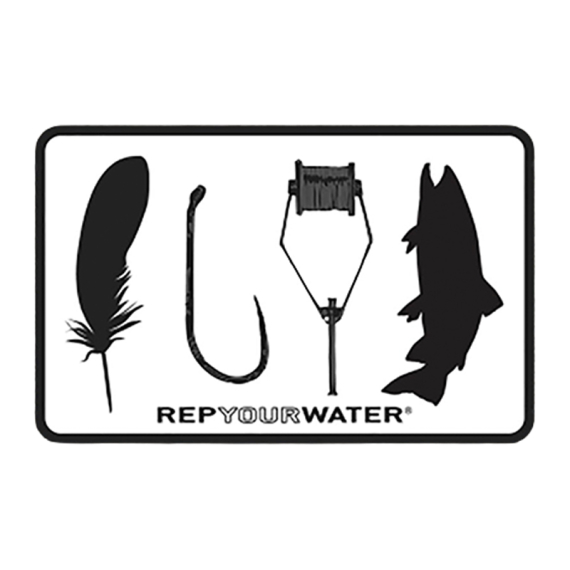 RepYourWater Sticker - Fly Tyer i gruppen Övrigt / Klistermärken & Dekaler hos Fishline (NFD9716)
