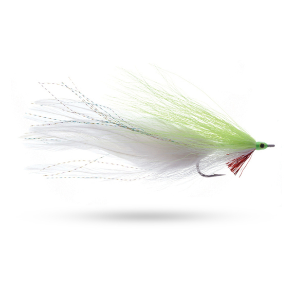 Umpqua Big Fish Deceiver Chartreuse/White #3/0 i gruppen Fiskedrag / Flugor / Gäddflugor hos Fishline (NFD9741-ChWhite)
