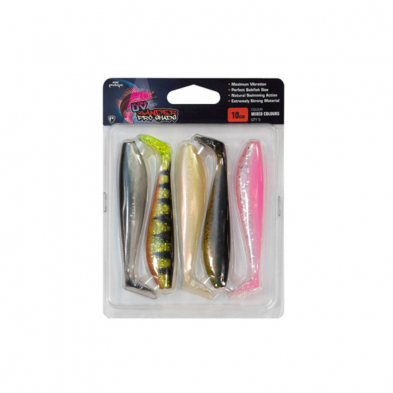 Fox Rage Zander Pro UV mixed colour pack 5-pack i gruppen Fiskedrag / Betespaket hos Fishline (NMC004r)