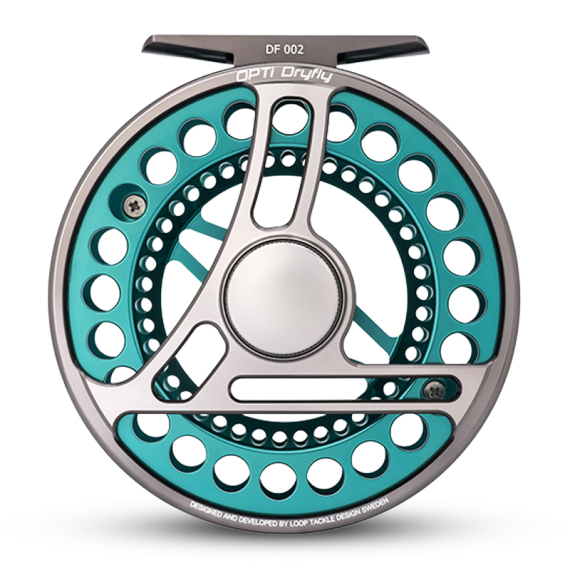 Loop Opti Fly Reel Aurora Turquoise i gruppen Fiskerullar / Flugfiskerullar & Extraspolar / Flugrullar hos Fishline (ODFT-Lr)