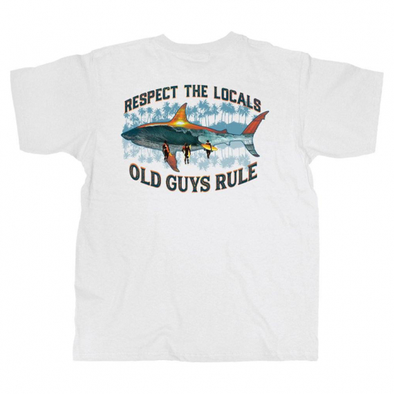 Old Guys Rule Local Respect, White i gruppen Kläder & Skor / Kläder / T-shirts hos Fishline (OG2104)
