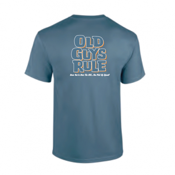 Old Guys Rule - Over The Hill Indigo Blue i gruppen Kläder & Skor / Kläder / T-shirts hos Fishline (OG313-IBr)