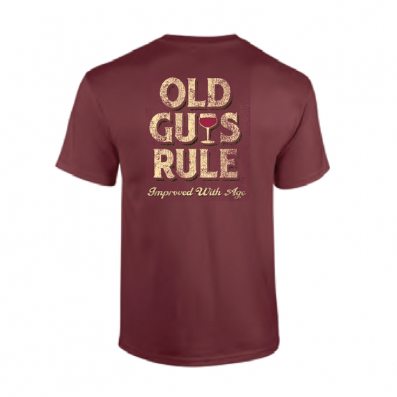 Old Guys Rule - Improved With Age Wine i gruppen Kläder & Skor / Kläder / T-shirts hos Fishline (OG760-WIr)