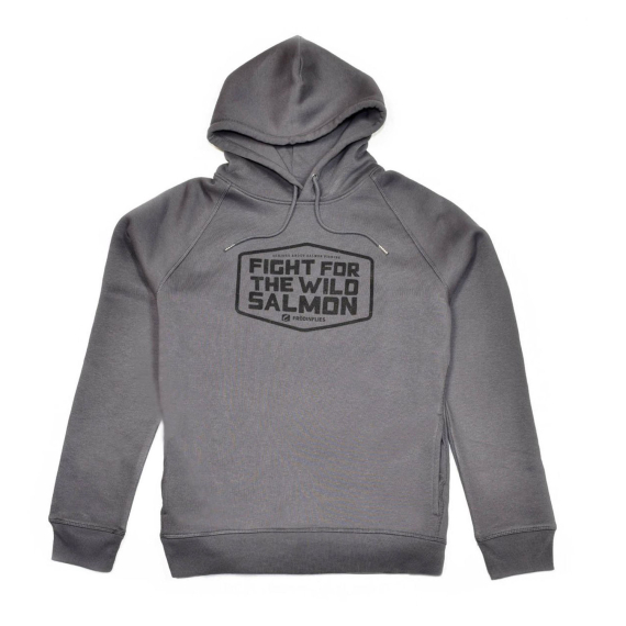 Frödin \'Wild Salmon\' Hoodie - Graphite Grey i gruppen Kläder & Skor / Kläder / T-shirts hos Fishline (OH-WSLr)