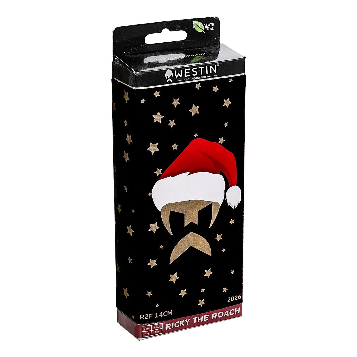 Westin Ricky The Roach Shadtail R2F Christmas Edition 26 14cm 57g - Sinking i gruppen Övrigt / Presenter & Julklappar / Adventskalender hos Fishline (P063-1604-019)
