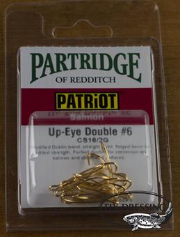 Partridge Patriot Double Up-Eye Gold 10-Pack i gruppen Krok & Småplock / Krok / Flugbindningskrok hos Fishline (PH-CS16U-2G-12r)