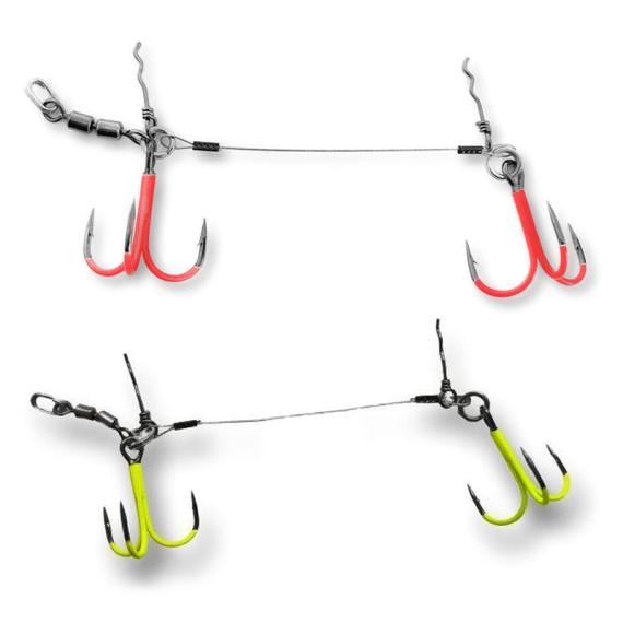 Pikecraft Double Swivel Stinger Kit XL 2/0 UV i gruppen Krok & Småplock / Stingers & Stingertillbehör / Stingers hos Fishline (PIKECRAFT1091r)