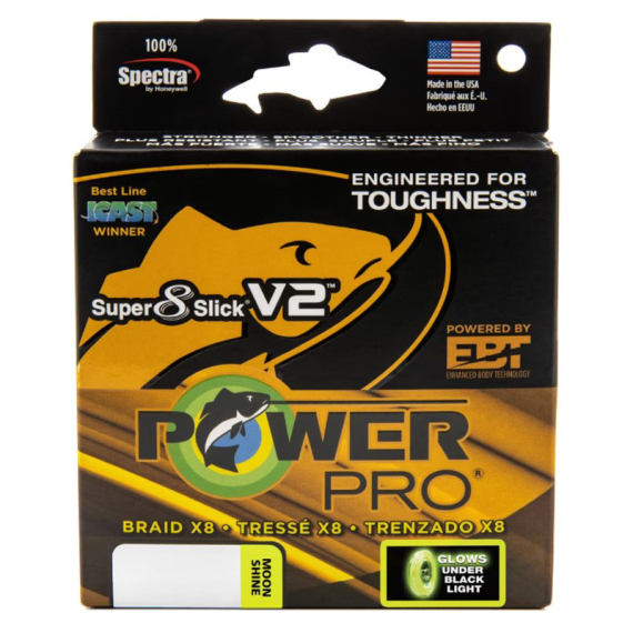 PowerPro Sup 8 Slick V2 455m Aqua Green i gruppen Fiskelinor / Flätlinor & Superlinor hos Fishline (PPBISV245541AGr)