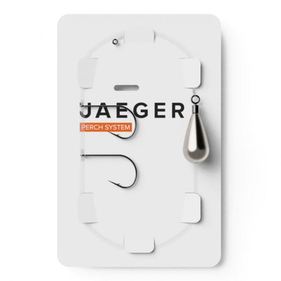 Jaeger Drop-Shot Rig (2 Hooks) i gruppen Krok & Småplock / Färdiga Riggar / Färdiga Abborriggar hos Fishline (PRC-DRO-1)