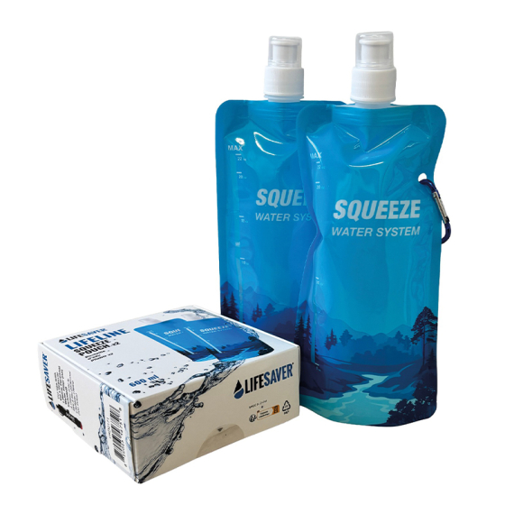 LifeSaver Lifeline Squeeze Pouch 2 pack i gruppen Outdoor / Övrig Friluftsutrustning / Vattenrening hos Fishline (PRD0171)