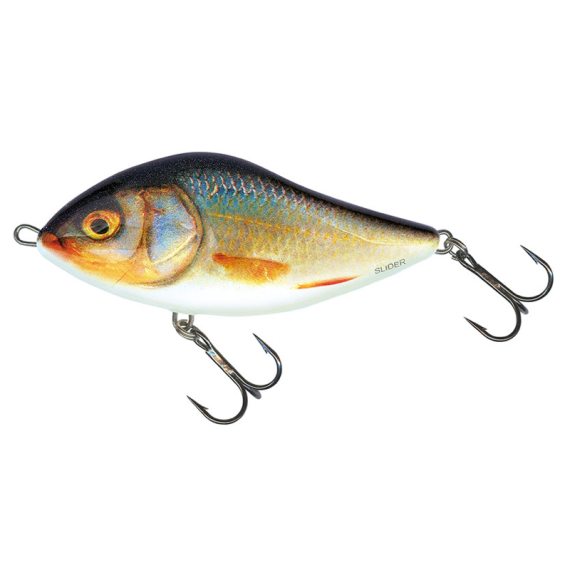 Salmo Slider 10cm, 36g Flytande - Real Roach i gruppen Fiskedrag / Swimbaits / Hårda Swimbaits hos Fishline (QSD021)
