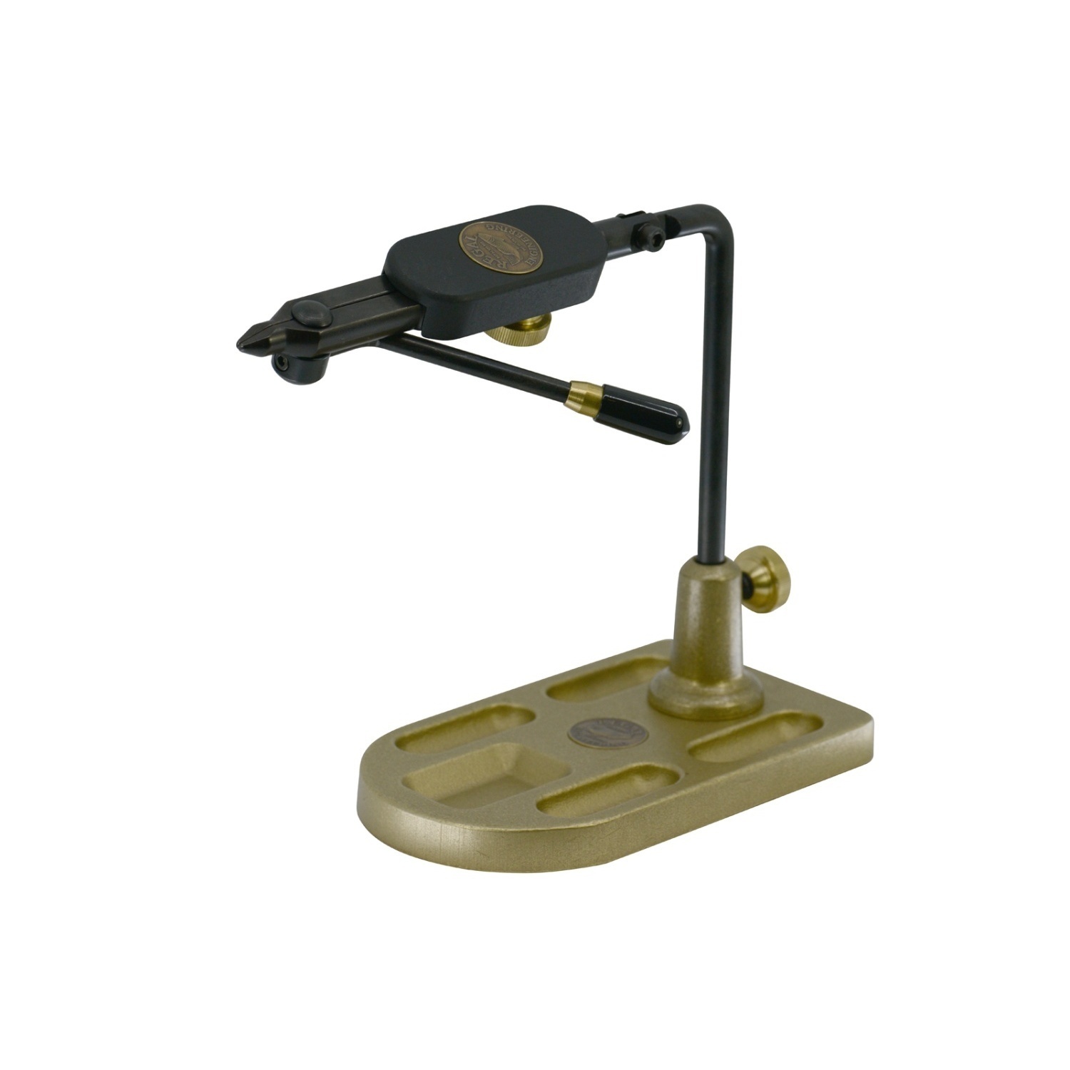 Regal Medallion Series Vise - Midge Jaws/Bronze Pocket Base i gruppen Krok & Småplock / Flugbindning / Bindstäd hos Fishline (REG-RPBM-8P)
