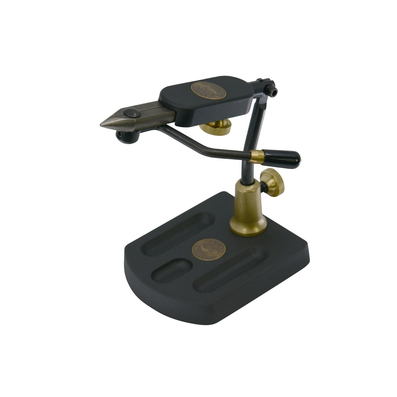 Regal Travel Vise - Stainless Steel Jaws/Aluminum Pocket Base i gruppen Krok & Småplock / Flugbindning / Bindstäd hos Fishline (REG-TRA-5S)