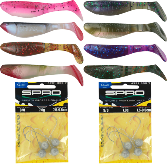 Relax Kopyto Jiggpaket Abborre i gruppen Fiskedrag / Betespaket / Betespaket Abborre hos Fishline (RELAXJIGGSET)
