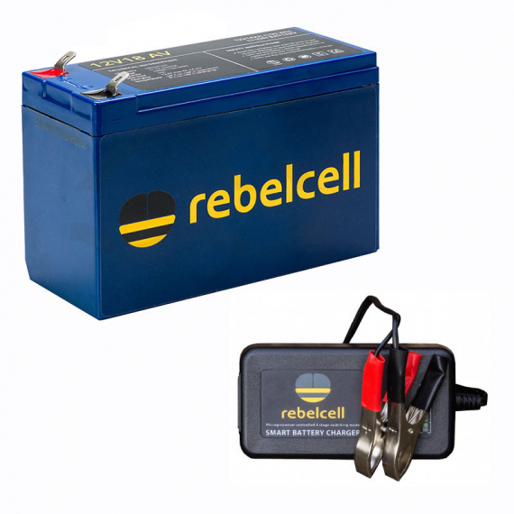 Rebelcell Ultimate 12V18 Med Laddare 12.6V4A Li-ion i gruppen Marinelektronik & Båt / Marinbatterier & Laddare / Marinbatterier / Litiumbatterier hos Fishline (REU12VCHARGE1)
