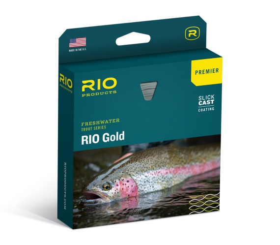 RIO Premier Gold Fluglina Flyt Moss/Gold i gruppen Fiskemetoder / Flugfiske / Fluglinor / Enhandslinor hos Fishline (RP19230r)