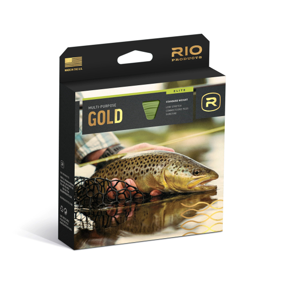 RIO Elite Gold Moss/Gold/Gray i gruppen Fiskelinor / Flugfiskelinor / Enhandslinor hos Fishline (RP19268r)