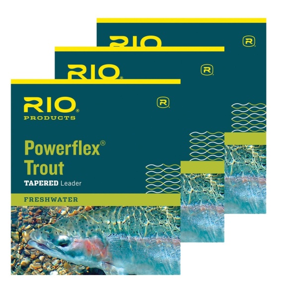 Rio Powerflex TroutLeader 12ft 3-pack i gruppen Fiskemetoder / Flugfiske / Tafsar & Tafsmaterial / Färdiga Flugfisketafsar / Taperade Flugfisketafsar hos Fishline (RP24051r)