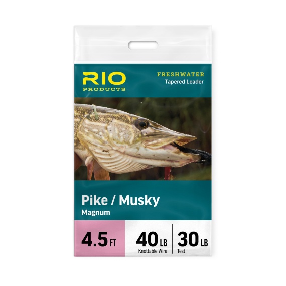 Rio Pike/Musky Stealth Leader 6ft i gruppen Fiskemetoder / Flugfiske / Tafsar & Tafsmaterial / Färdiga Flugfisketafsar / Taperade Flugfisketafsar hos Fishline (RP24668r)