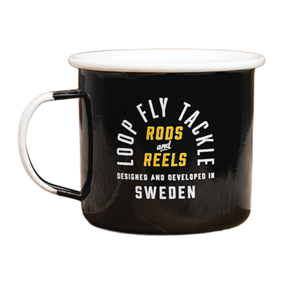 Loop Rods & Reels Mug - Black i gruppen Outdoor / Friluftskök & Redskap / Koppar & Muggar hos Fishline (RRMB)