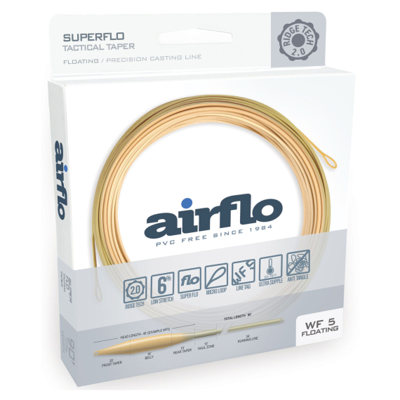 Airflo Superflo Ridge 2.0 Tactical Taper Floating i gruppen Fiskelinor / Flugfiskelinor / Enhandslinor hos Fishline (RSF-TT-WF3F-BB-Wor)
