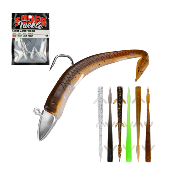 Scout Darter 11cm Jigging Set i gruppen Fiskedrag / Betespaket / Betespaket Abborre hos Fishline (SCOUTDARTER11SET)