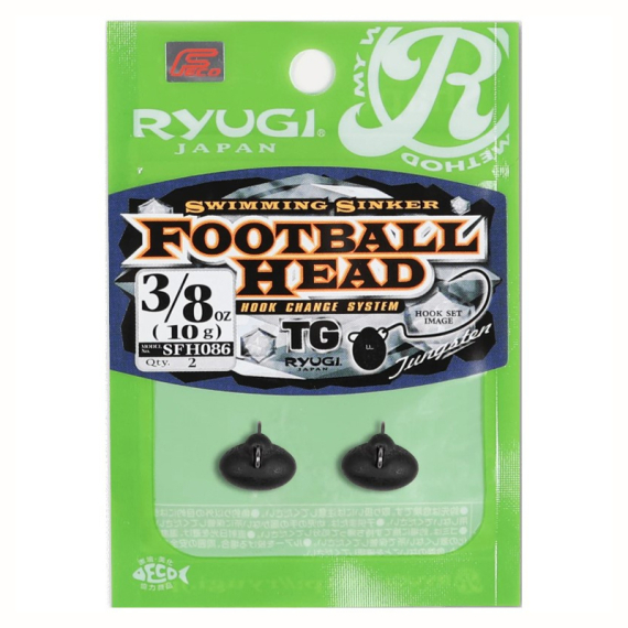 Ryugi Football Tungsten Sinker i gruppen Krok & Småplock / Sänken & Vikter / Övriga Sänken & Tyngder hos Fishline (SFH086r)