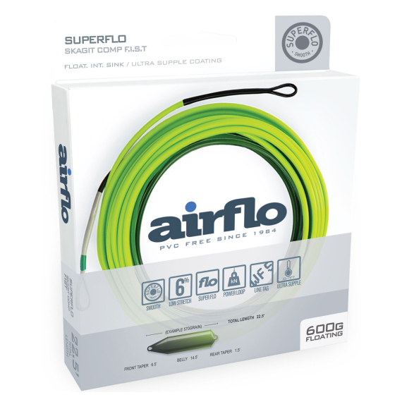 Airflo Superflo Skagit Compact F.I.S.T Shooting Head Sink 3 i gruppen Fiskelinor / Flugfiskelinor / Klumpar hos Fishline (SFS-FIST-450r)