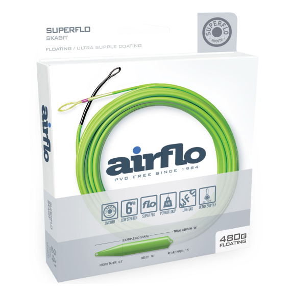 Airflo Superflo Skagit Shooting Head Floating i gruppen Fiskelinor / Flugfiskelinor / Klumpar hos Fishline (SFS-SKC-450r)