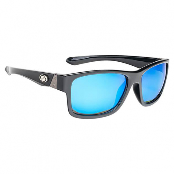 Strike King SK Pro Sunglasses Black Frame, Wht Blue Mirror Gray Base Lens i gruppen Kläder & Skor / Solglasögon / Polariserade Solglasögon hos Fishline (SG-P301)