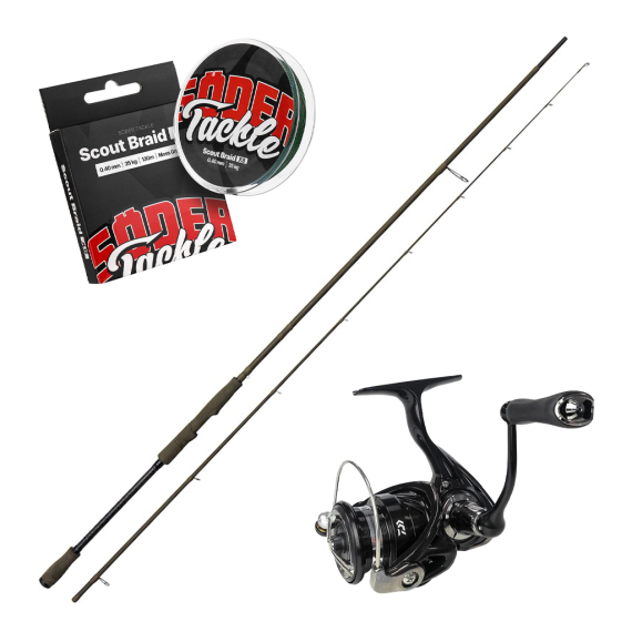 Savage Gear SG4 Medium Game & Pitch Black 7\'3\'\'/2.21m XF 15-45g i gruppen Fiskeset / Haspelset / Haspelset Allround hos Fishline (SG4MEDIUMCOMBO)