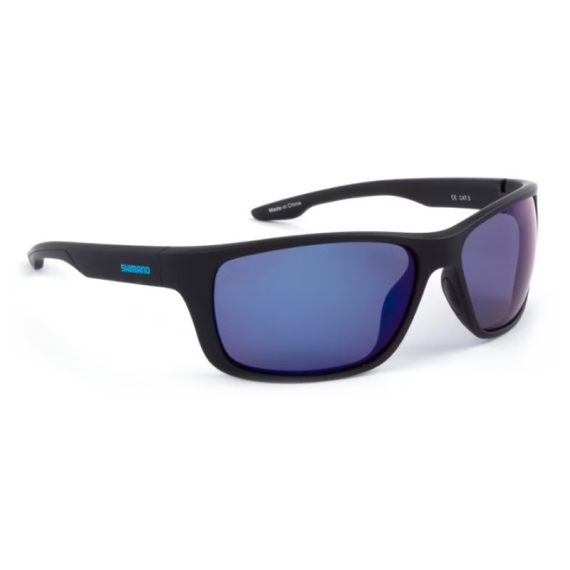 Shimano Eyewear - Matte Black & Blue Mirror i gruppen Kläder & Skor / Solglasögon / Polariserade Solglasögon hos Fishline (SHMMCMBBM)