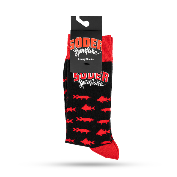 Söder Lucky Socks Cotton Red Tiger 41-46 1-pack i gruppen Kläder & Skor / Kläder / Underställ & Underkläder / Strumpor hos Fishline (SLSRT4146)