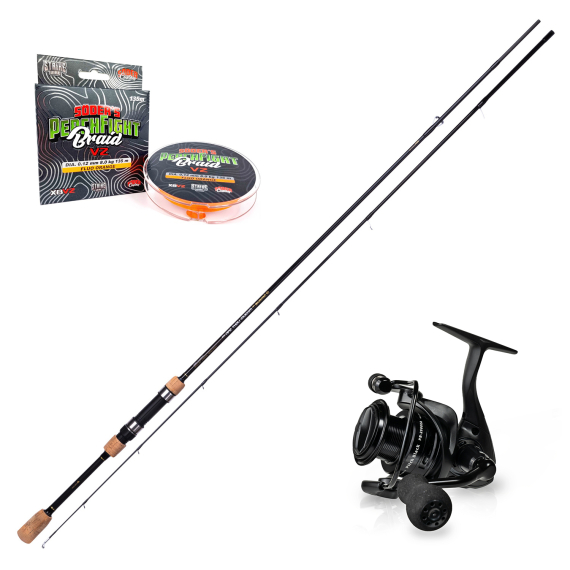 Okuma Pitch Black V2 Sensual Perch Combo i gruppen Fiskemetoder / Spinnfiske / Fiskeset / Haspelset hos Fishline (SSPSET-21)