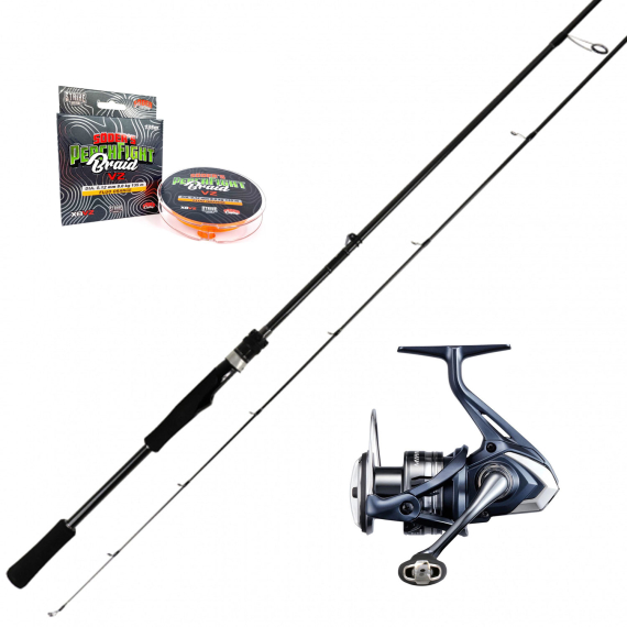 Shimano Miravel Lunker Stick Perch Combo i gruppen Fiskemetoder / Spinnfiske / Fiskeset / Haspelset hos Fishline (SSPSET-24)