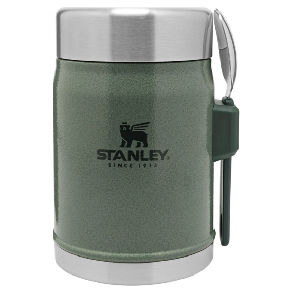 Stanley The Legendary Food Jar + Spork 400ml - Hammertone Green i gruppen Outdoor / Friluftskök & Redskap / Matlådor & Mattermosar / Mattermosar hos Fishline (ST1009382004)