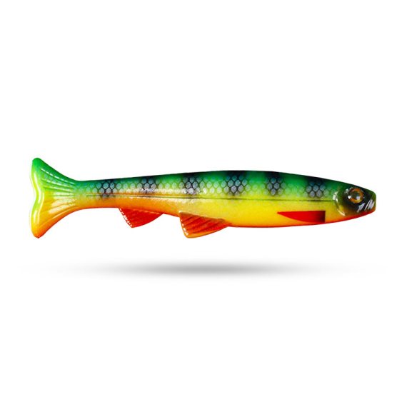 Scout Kicker 9cm (5-pack) - Fire Tiger Fluo i gruppen Fiskedrag / Jiggar & Gummibeten / Abborrjiggar & Gösjiggar hos Fishline (STSK9-FTF)