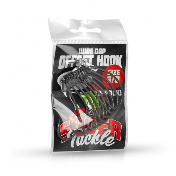 Söder Tackle Wide Gap Offset Hook 10-pack i gruppen Krok & Småplock / Krok / Offsetkrok hos Fishline (STWG20r)