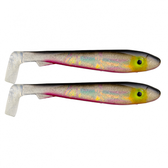 Svartzonker McRubber 21cm (2-pack) - Söder Custom Red Ghost Flash i gruppen Fiskedrag / Jiggar & Gummibeten / Gäddjiggar hos Fishline (SZ101976)