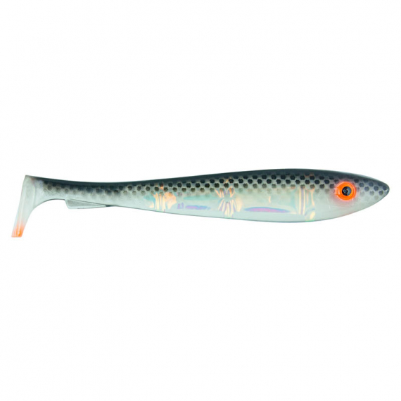 SvartZonker McRubber Flash Shad 23cm (2-pack) - UV Black Back i gruppen Fiskedrag / Jiggar & Gummibeten / Gäddjiggar hos Fishline (SZ111101)