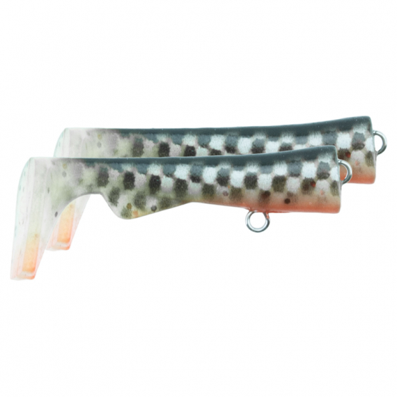 Svartzonker Ugly Louis Junior Paddle Tail (2-pack) - Smokey i gruppen Fiskedrag / Extra Paddlar hos Fishline (SZ115155)