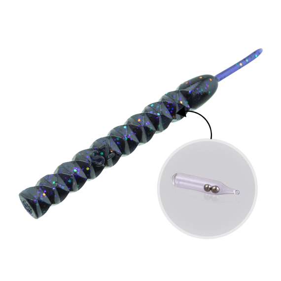 SvartZonker Rattling Teaser Junior (8-pack) i gruppen Fiskedrag / Jiggar & Gummibeten / Kräftor & Creaturebaits / Maskar & Worm baits hos Fishline (SZ115380r)