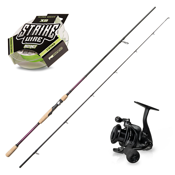 SvartZonker The Force The Wand 8\' 30-110g Pitch Black Spinning Combo i gruppen Fiskeset / Haspelset / Haspelset Gädda hos Fishline (SZTHEFORCEPITCGBLACK)