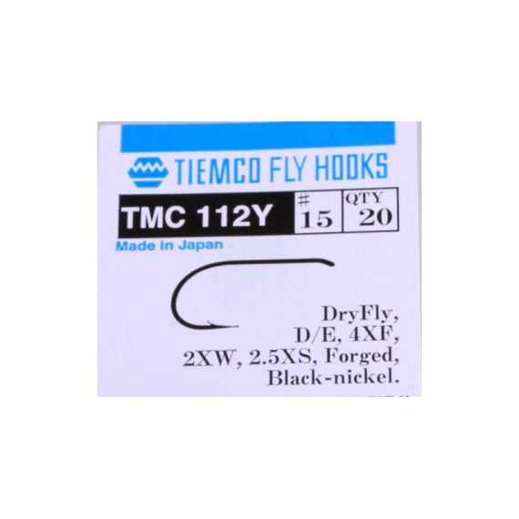 Tiemco 112Y Dry Fly Extra Wide 20-pack - # 17 i gruppen Krok & Småplock / Krok / Flugbindningskrok hos Fishline (T112Y-17)